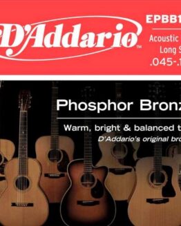 Комплект струн для акустической бас-гитары D`ADDARIO EPBB170 Phosphor Bronze